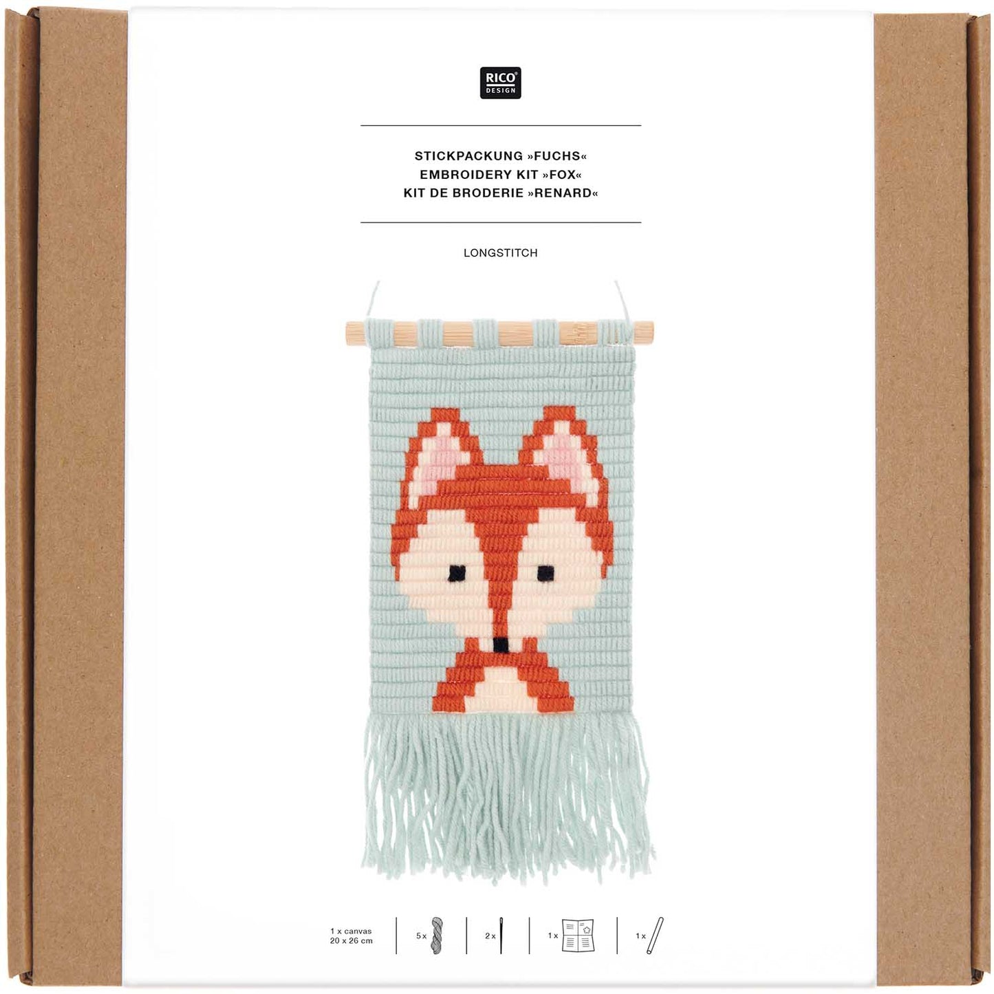 Stickpackung Fuchs (Langstich)