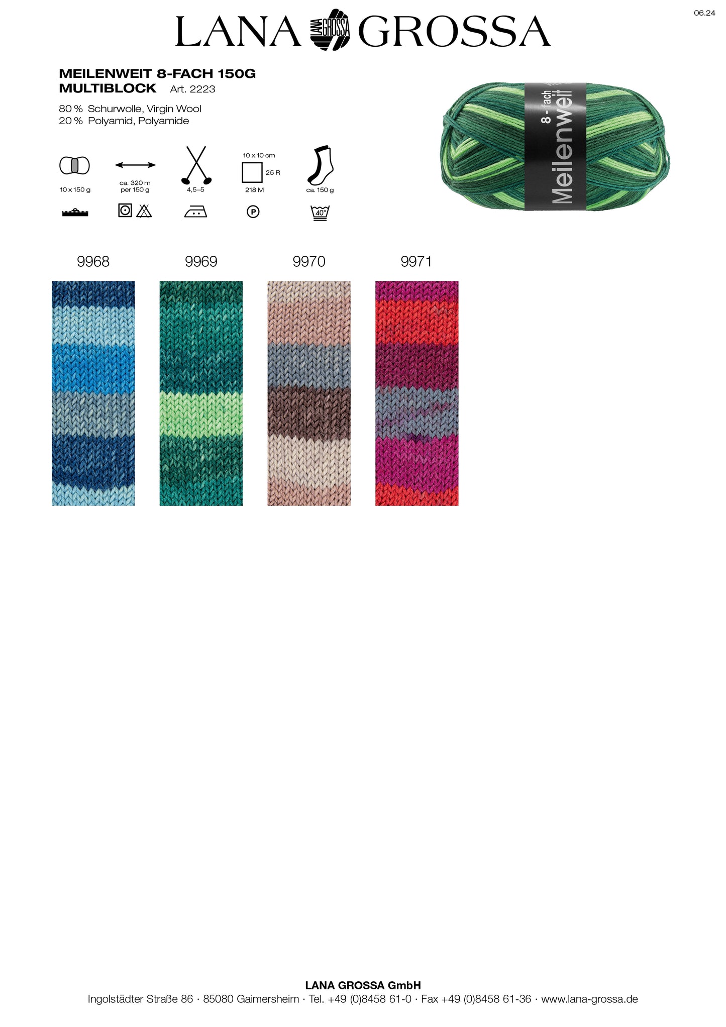 Meilenweit 8F Multiblock 8fädig 150g