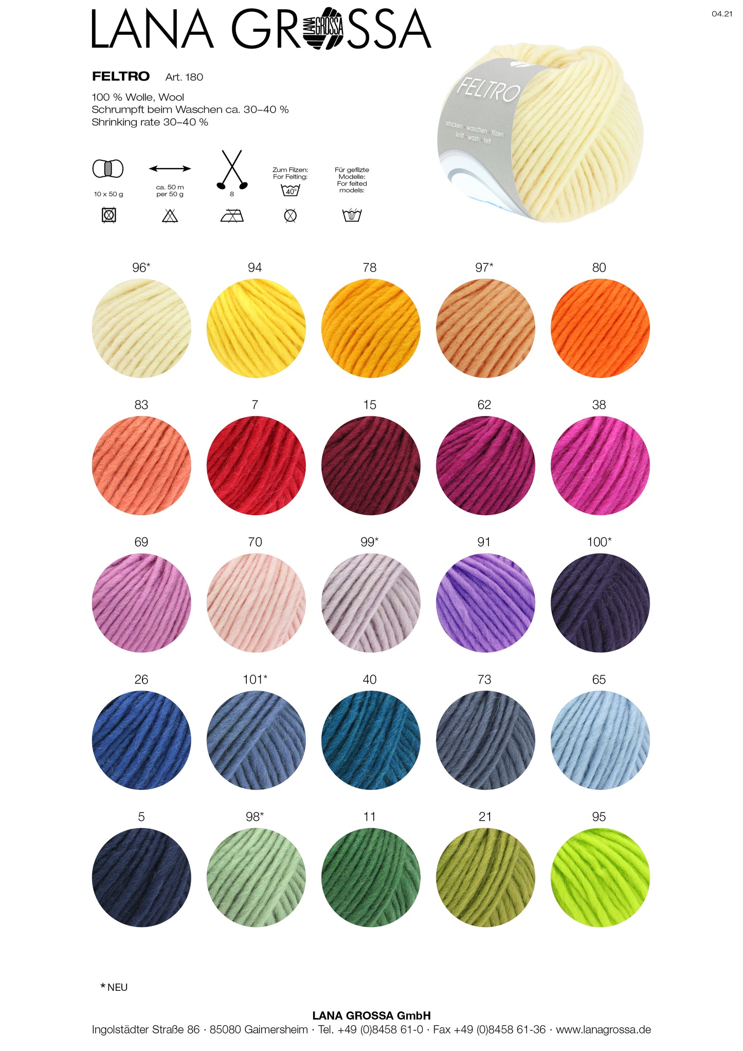 Feltro uni/print 50g