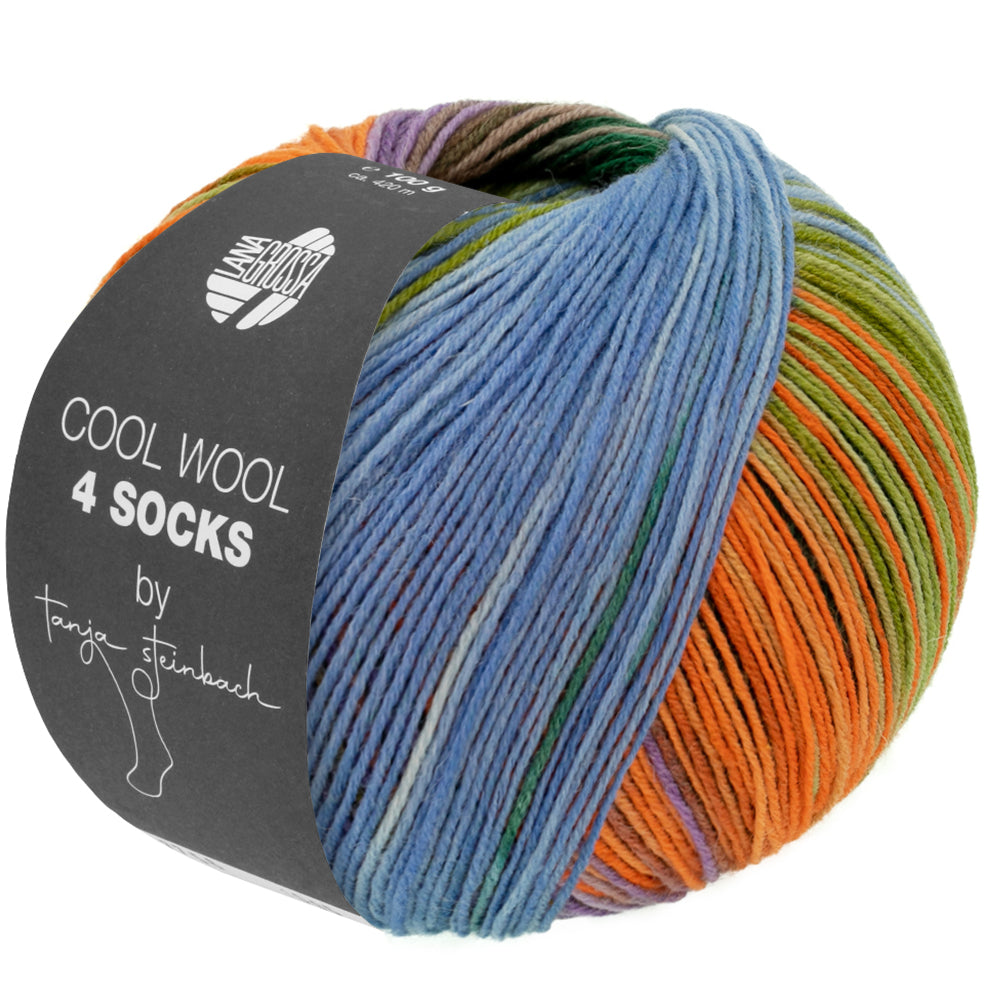 Cool Wool 4 Socks Print II 100g