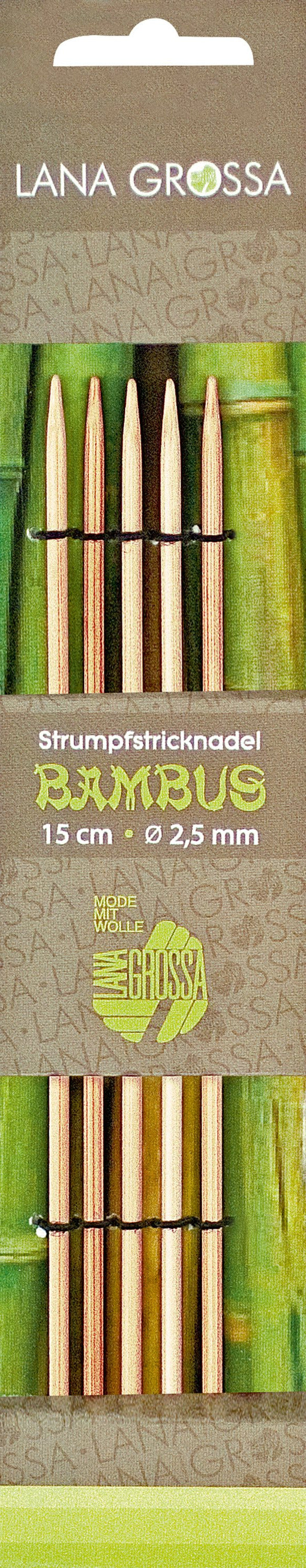 Strumpfstricknadeln (Nadelspiel) Bambus