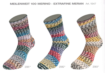 Meilenweit 100 Merino extrafine Meran 4fädig 100g
